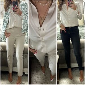 New🩷Champagne bubbles spring button front blouse